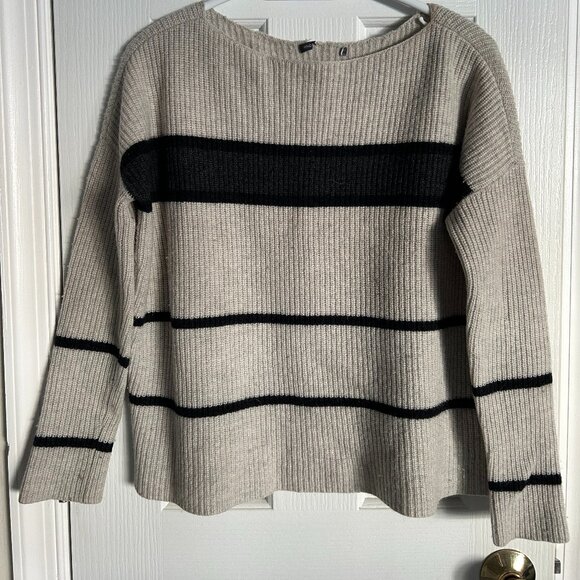 Vince Wool Striped Pullover - Picture 1 of 6